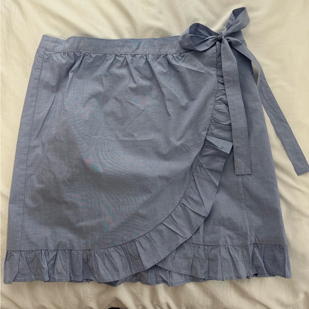 J. Crew Ruffle Wrap Skirt